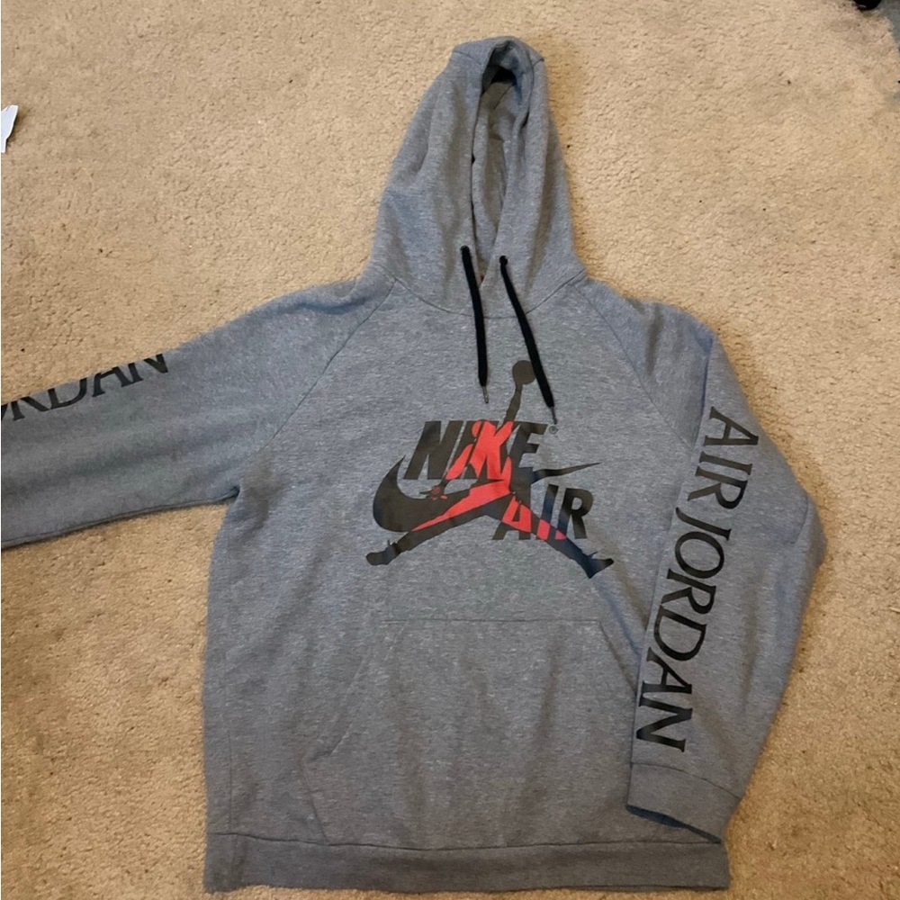 Grey Nike air jordan hoodie